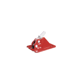 Eccentric clamp 'Schalblitz' | without welded reinforcement corner | red painted
